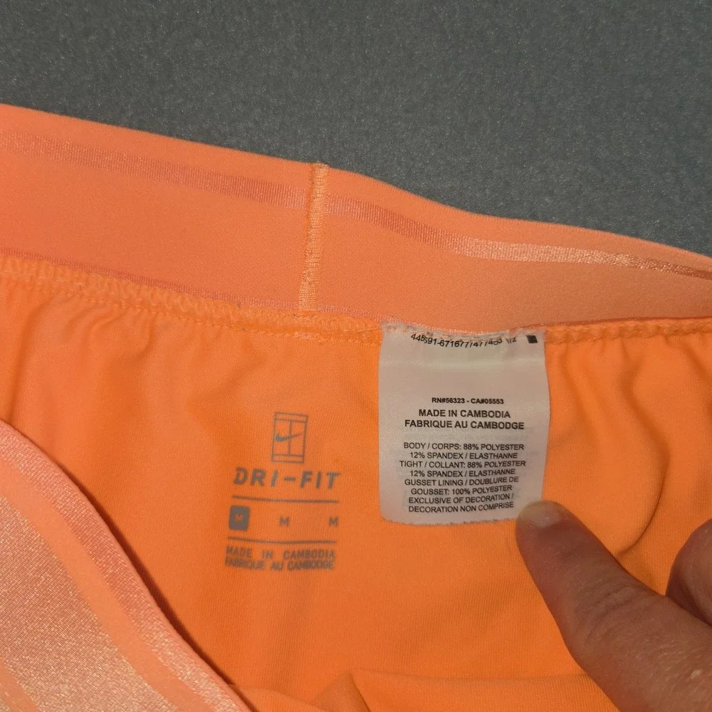 Nike Coral Orange Athletic Skort